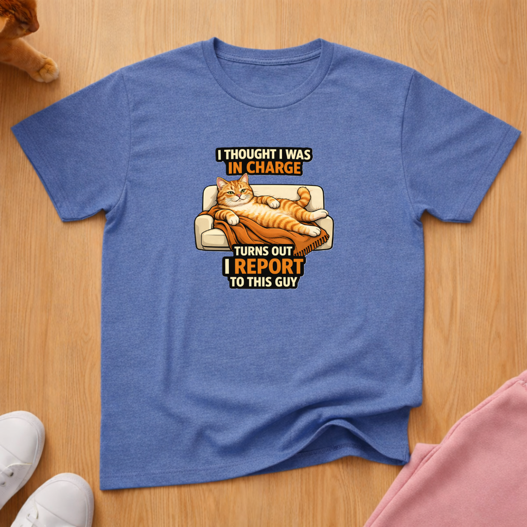 I report to this guy T-shirt