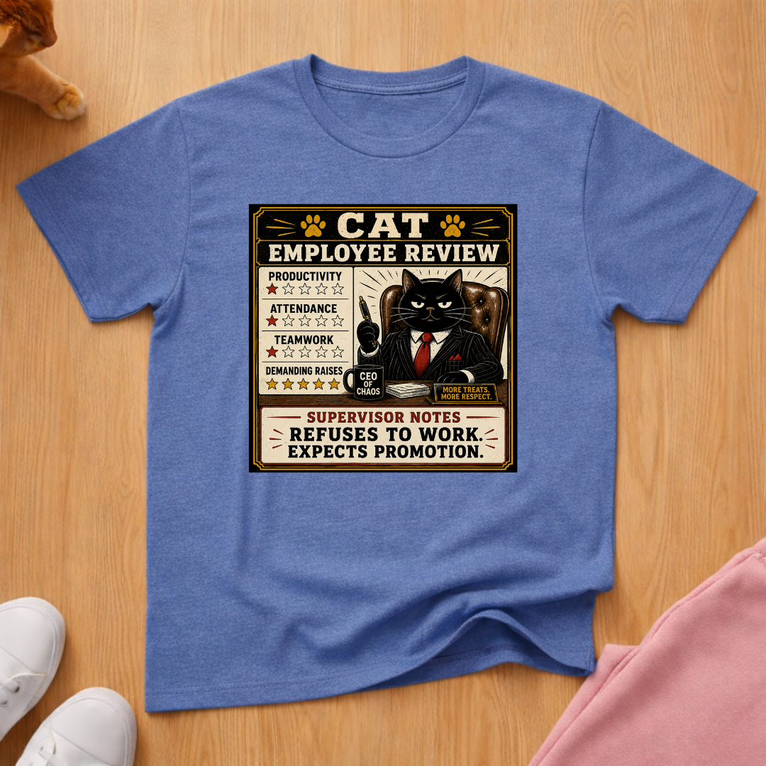 Cat employee review T-shirt