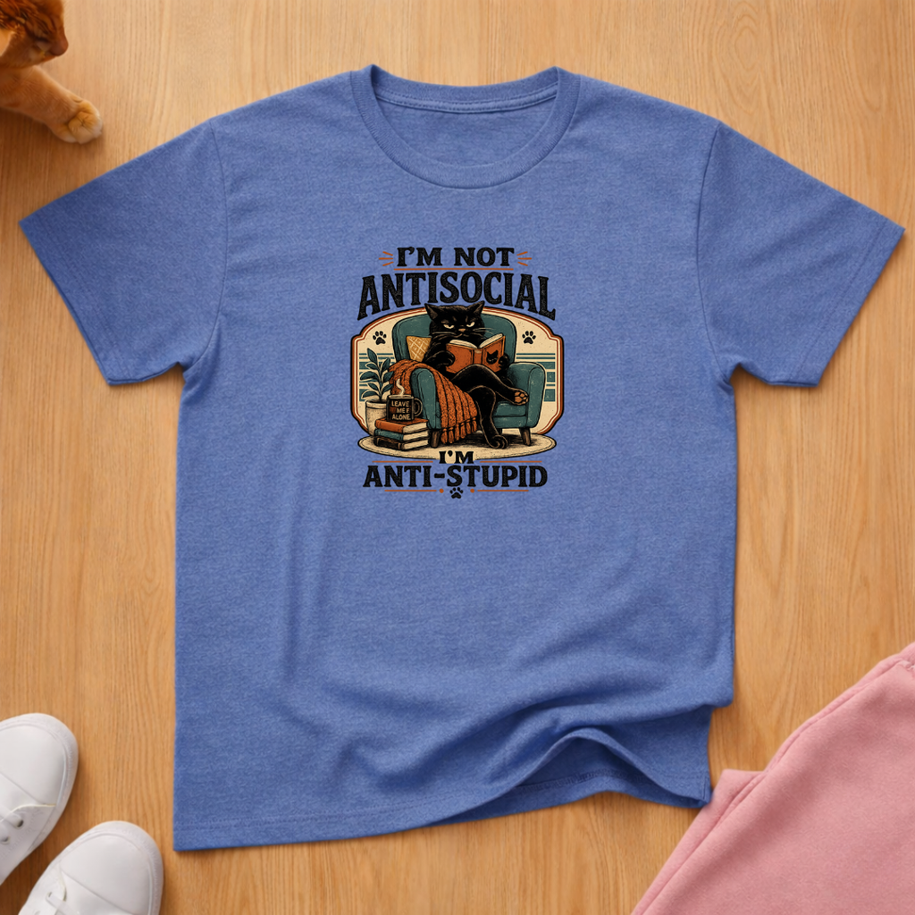 Not antisocial (dark) T-shirt
