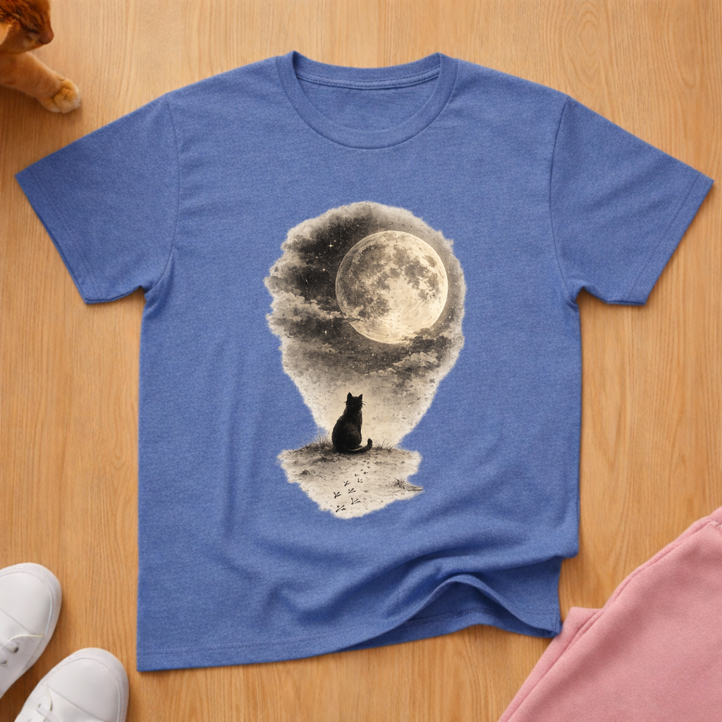 Cat moon T-shirt