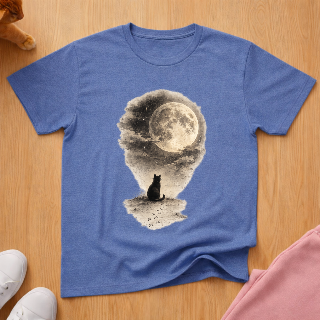 Cat moon T-shirt