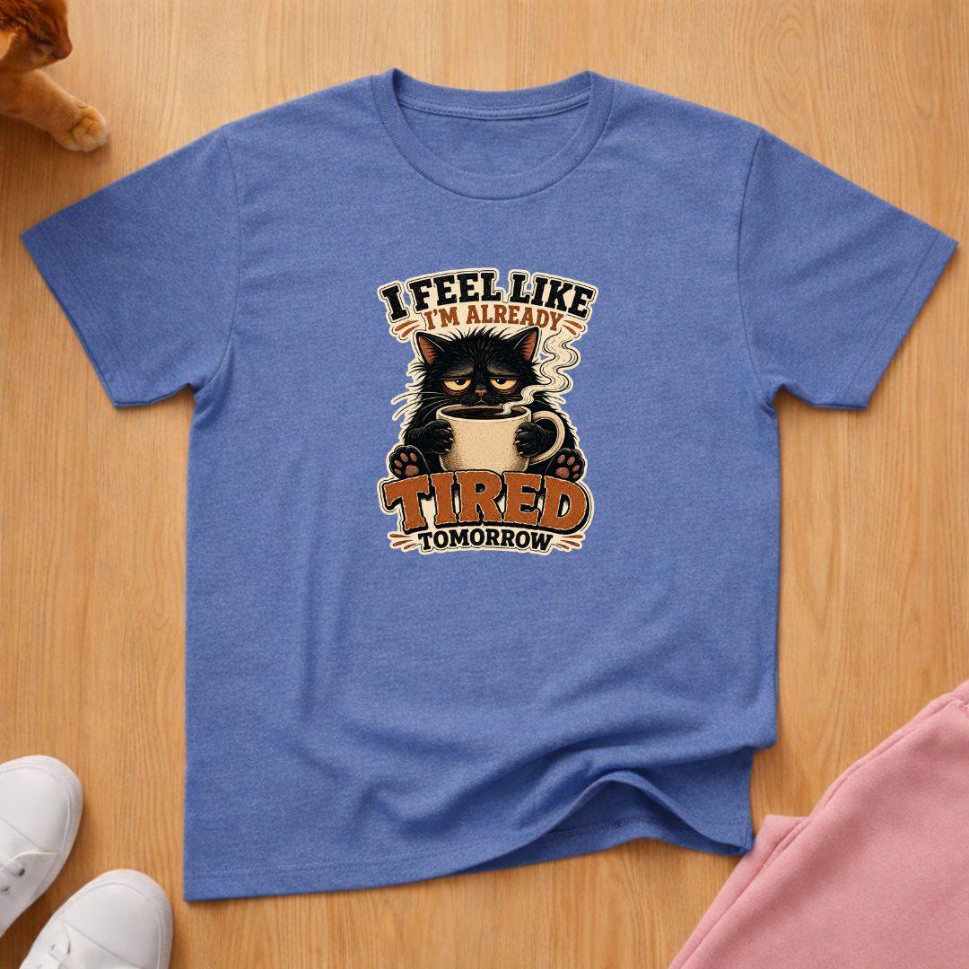 Tired tomorrow coffee T-shirt