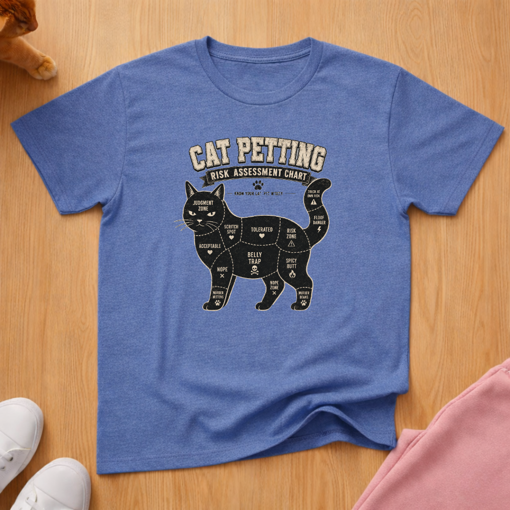 Cat petting guide T-shirt