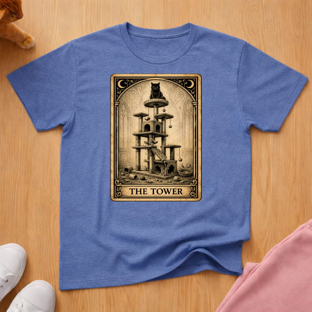 "The Tower" Tarot Card T-shirt