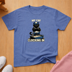 My cat clocking in T-shirt