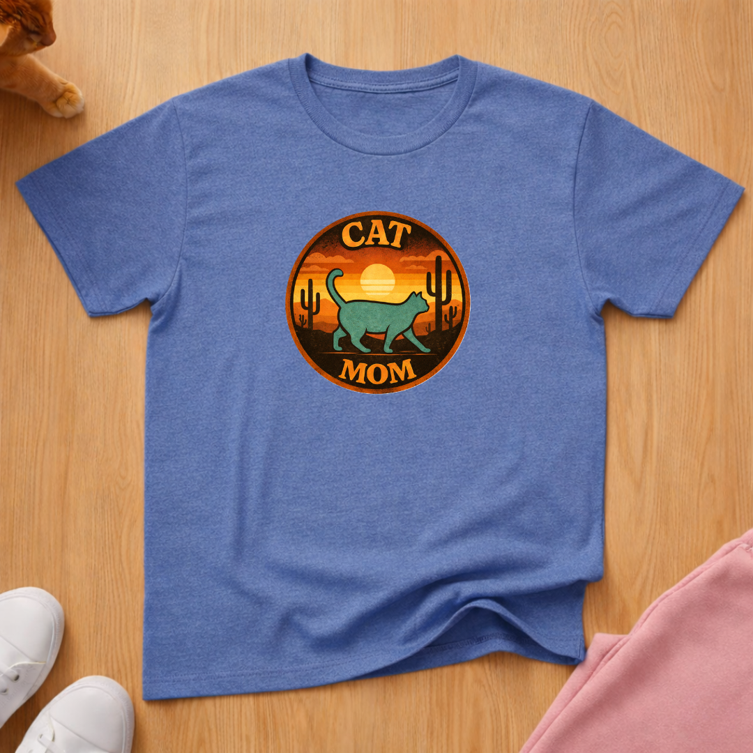 Western Cat Mom T-shirt