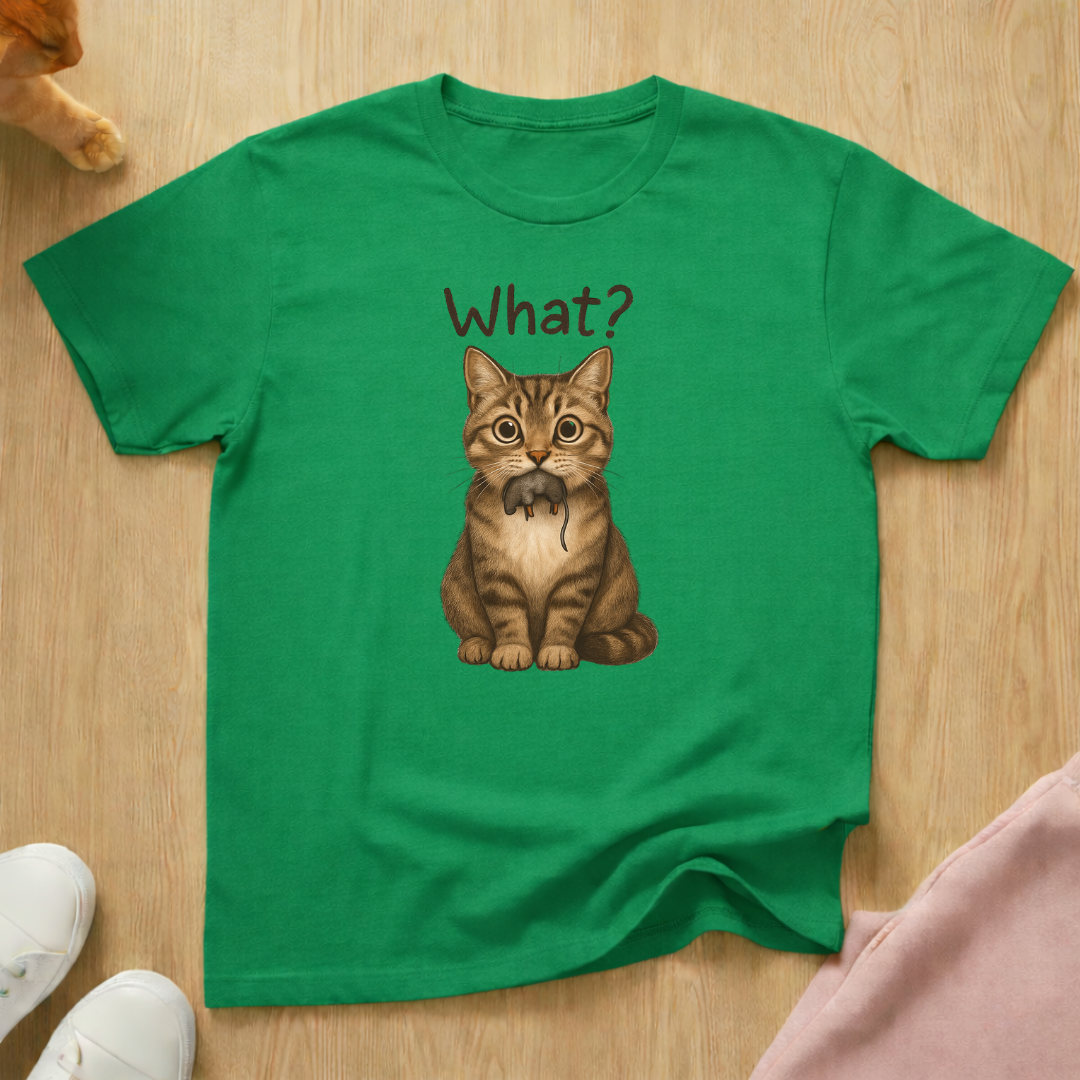What? mouse cat T-shirt
