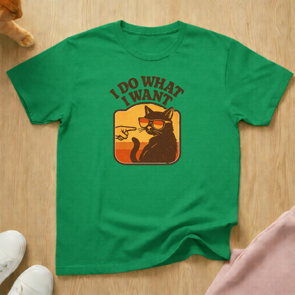 I do what I want cat T-shirt