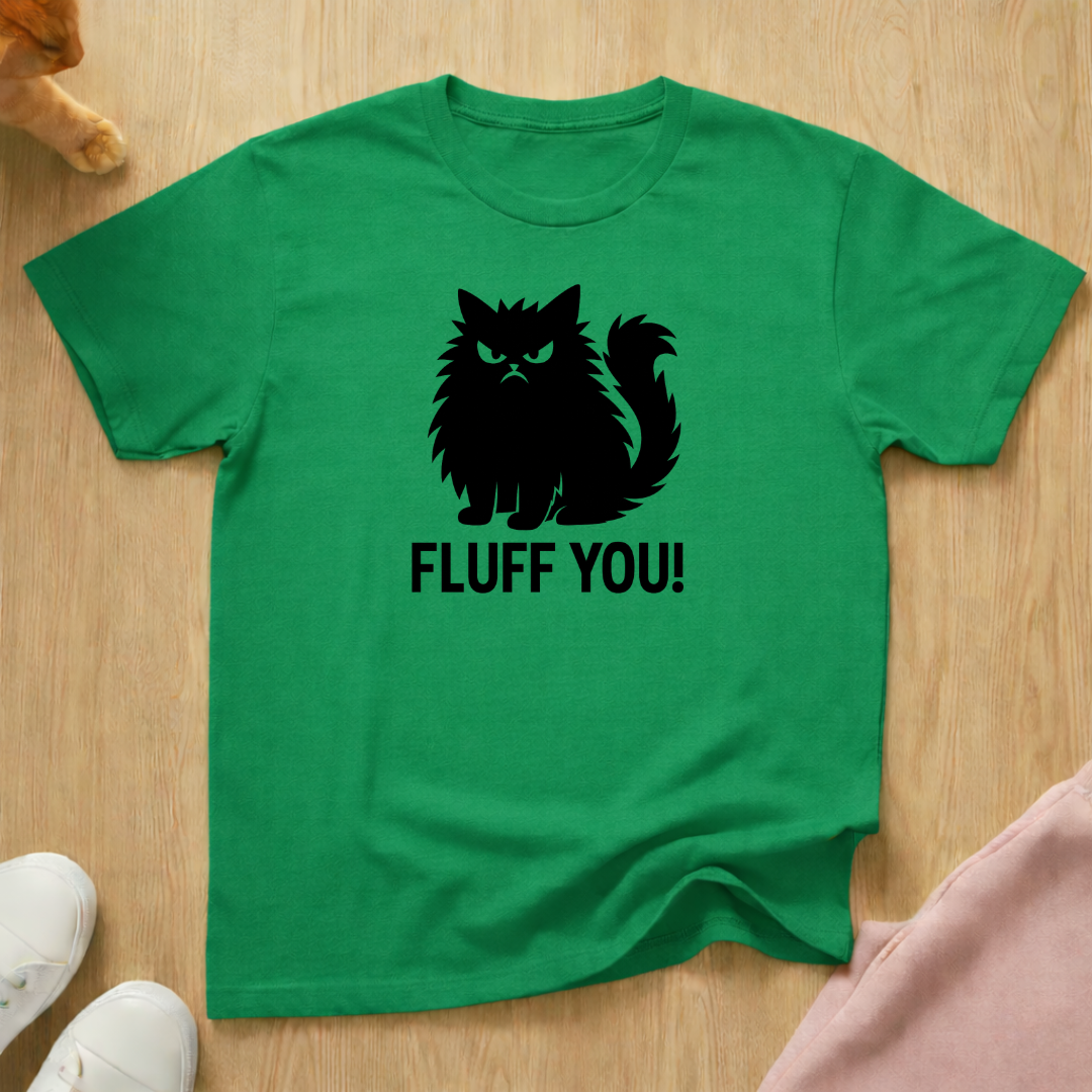 Fluff you! cat T-shirt