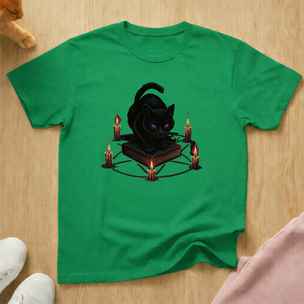 Pentagram cat T-shirt