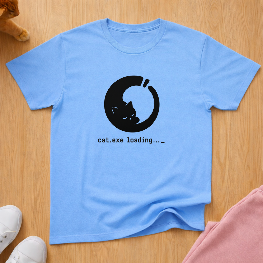 Cat loading (light) T-shirt