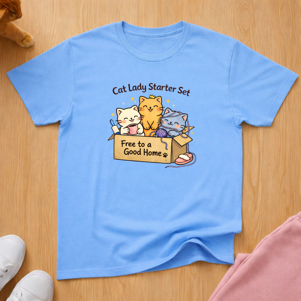 Cat lady starter set T-shirt