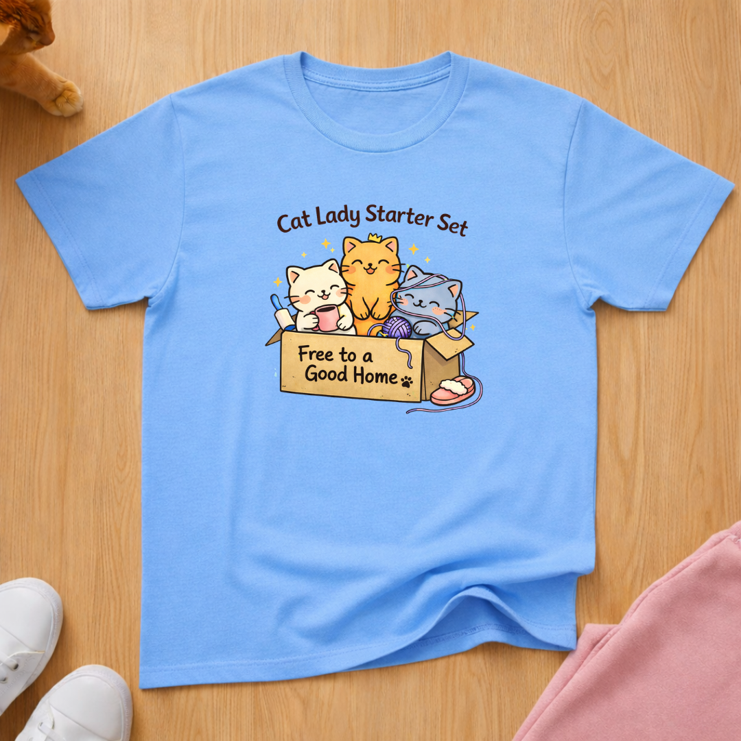 Cat lady starter set T-shirt