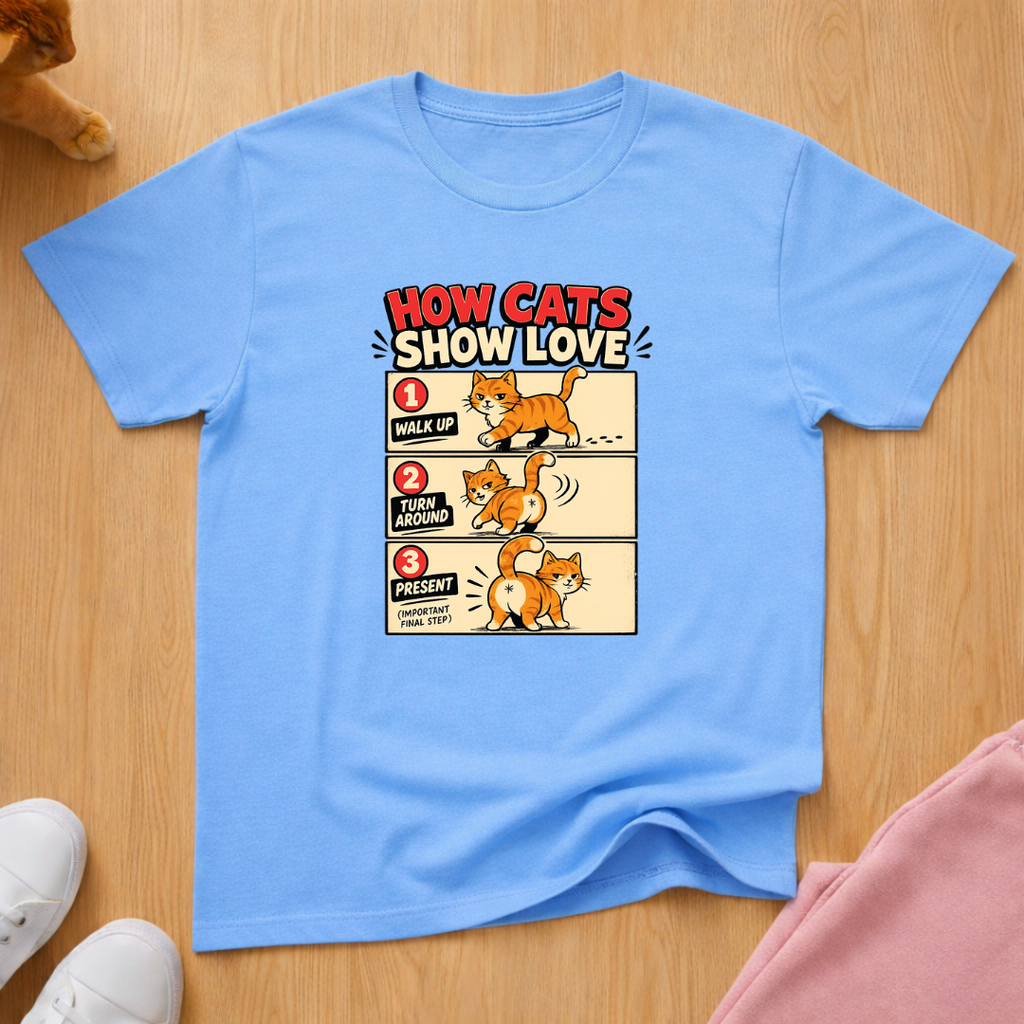 How cats show love T-shirt