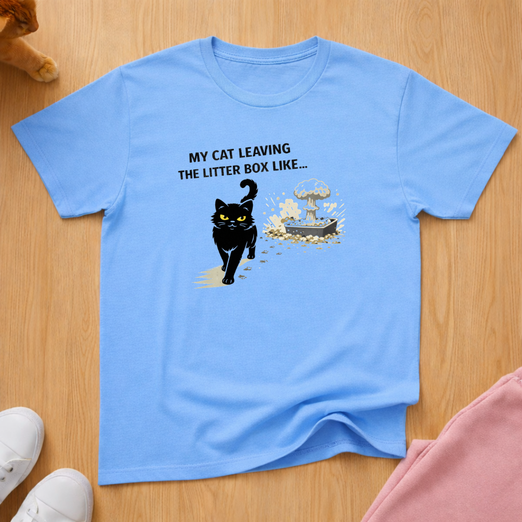 Leaving the litter box (Dark) T-shirt