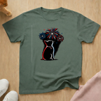 Fireworks kitten T-shirt