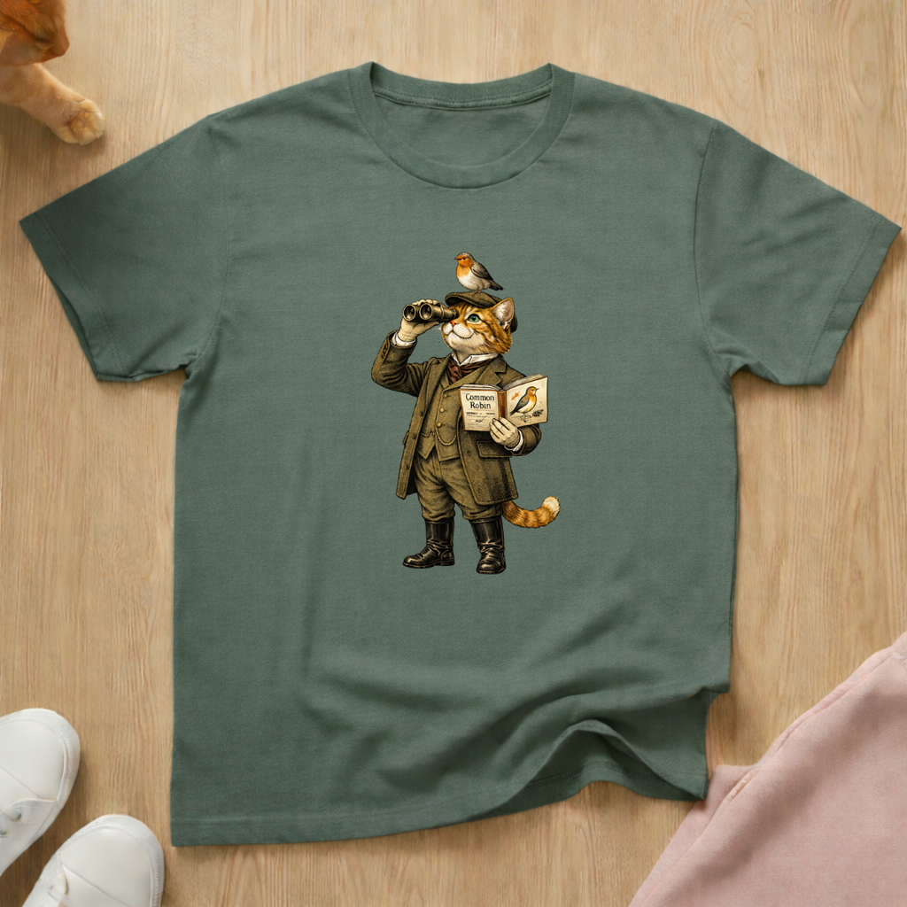 English bird watcher T-shirt