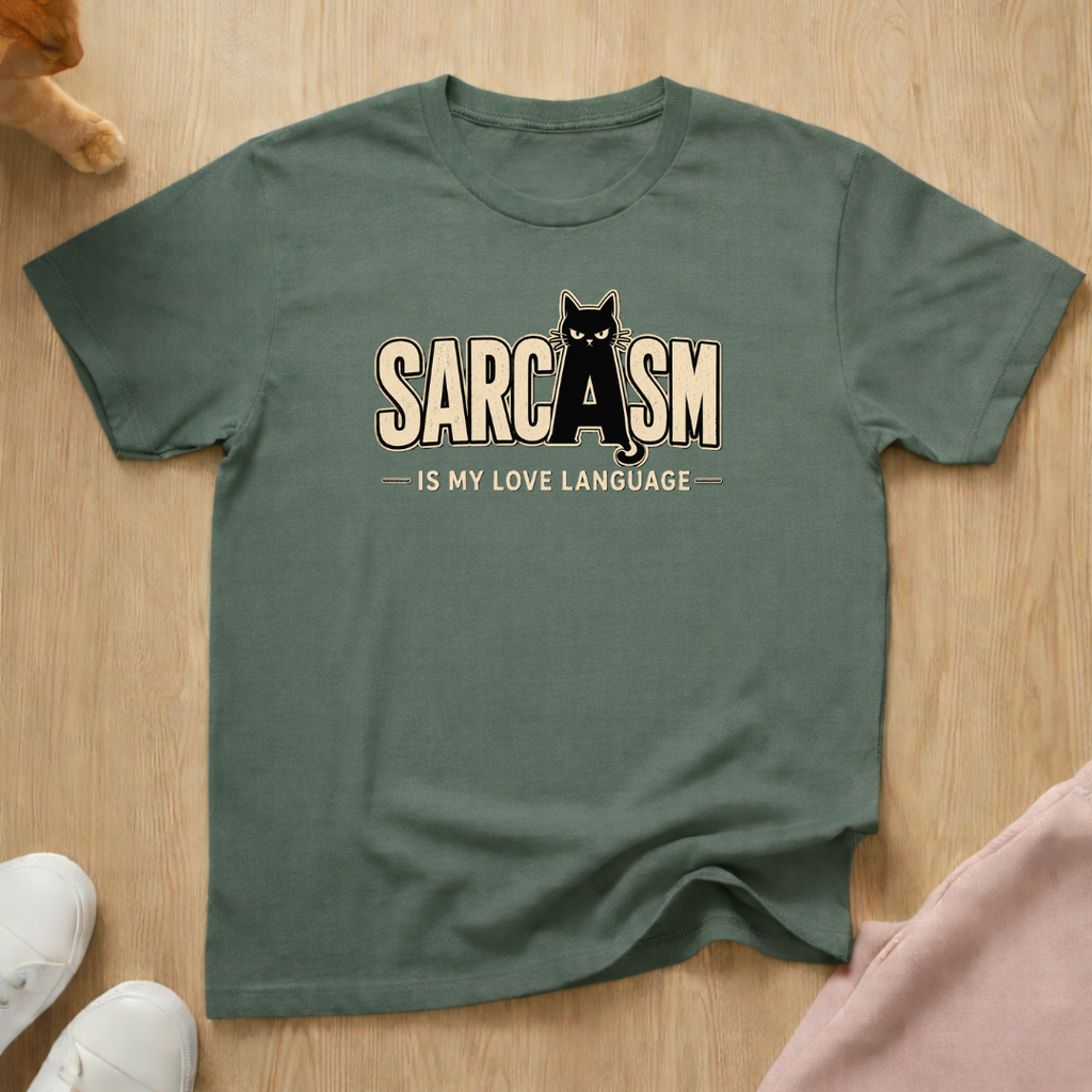 Sarcasm is my love language (light) T-shirt