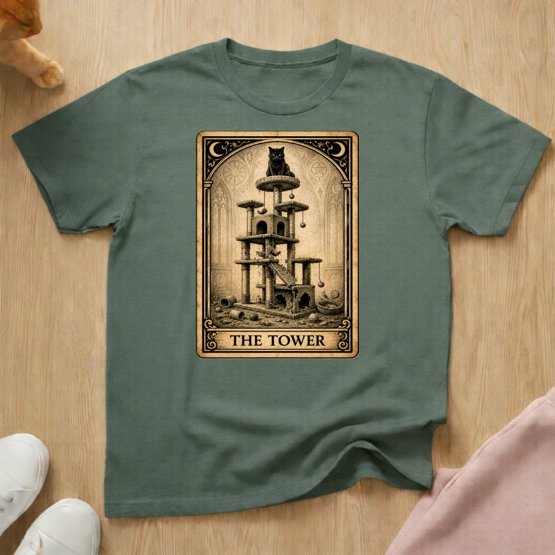 "The Tower" Tarot Card T-shirt