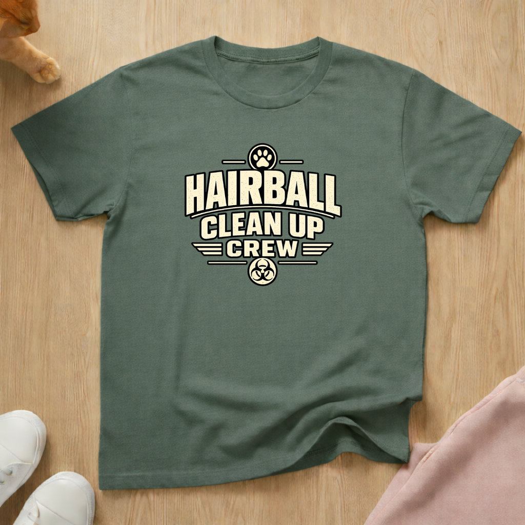 Hairball clean up crew T-shirt