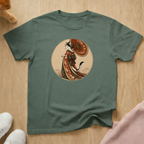 Geisha cat parasol T-shirt
