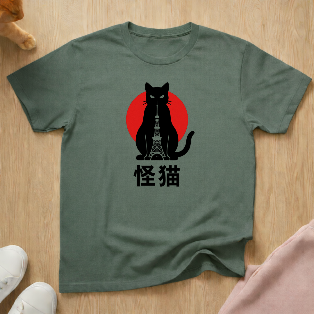Japanese Monster cat T-shirt