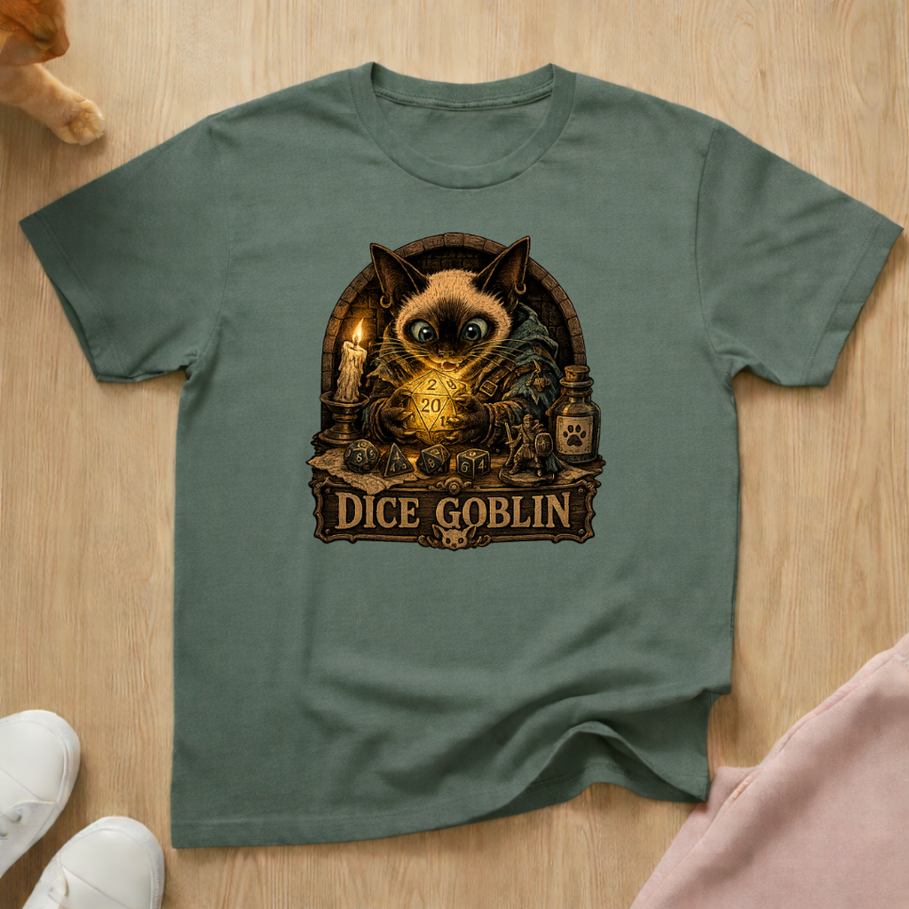 RPG player dice goblin T-shirt
