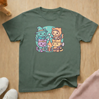 Cute DnD party cat T-shirt