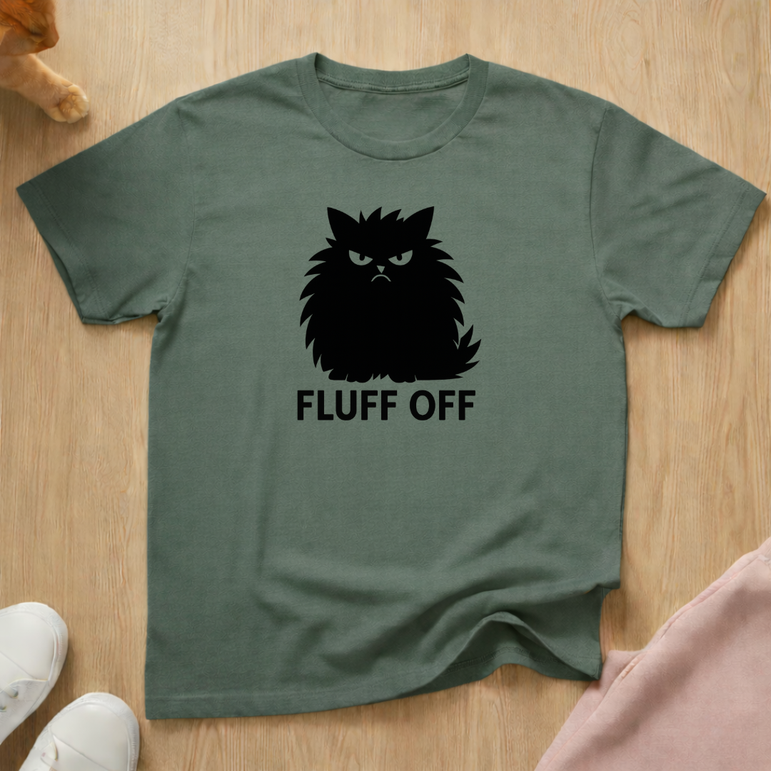 Fluff Off cat T-shirt