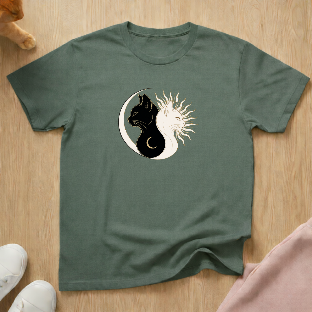Moon and Sun cats T-shirt