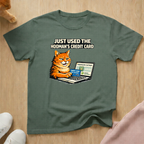 Hooman's credit card T-shirt