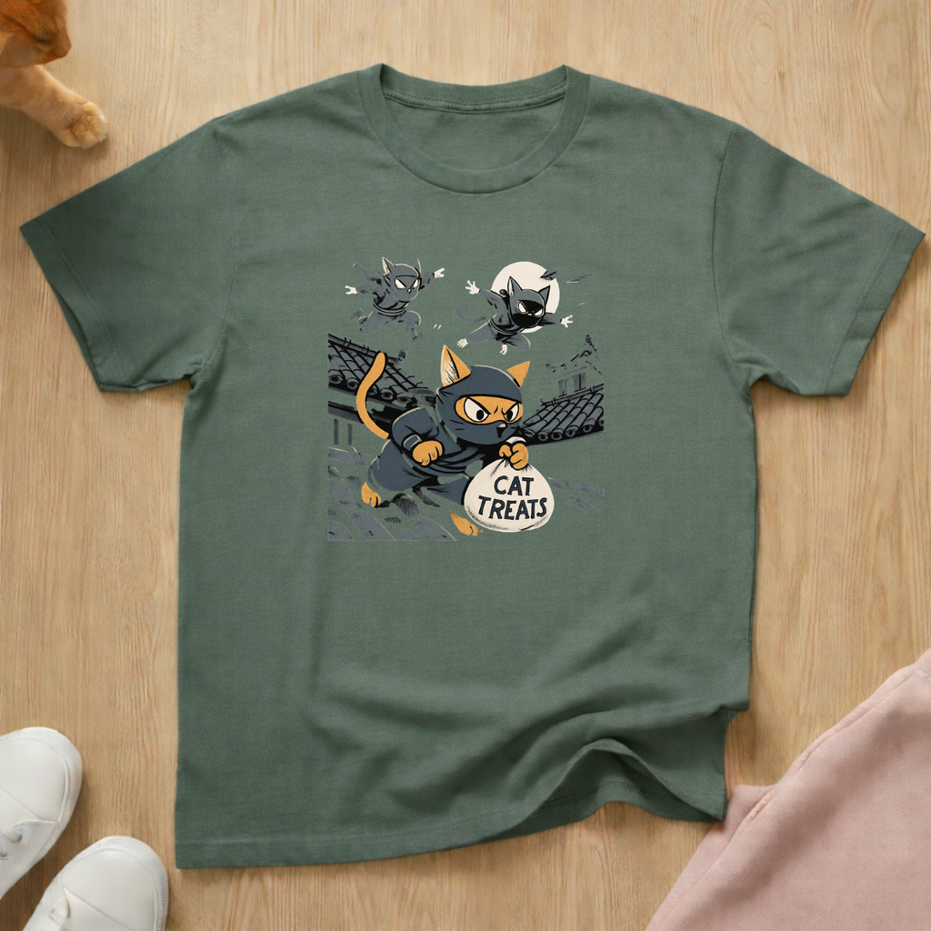 Ninja Cats cat T-shirt