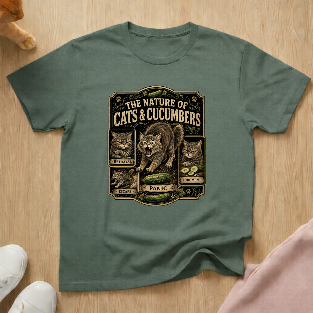 Cats and Cucumbers T-shirt