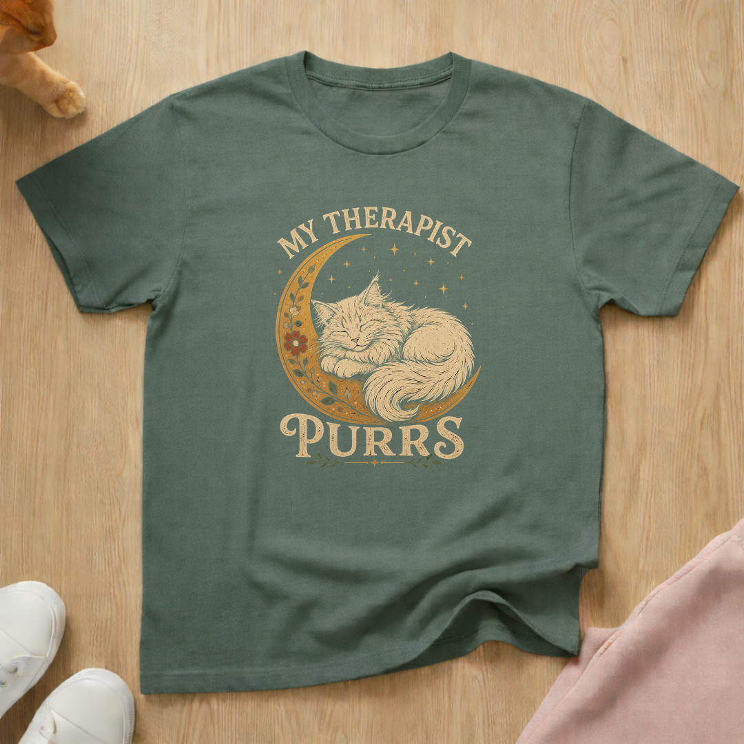 My therapist purrs (light) T-shirt