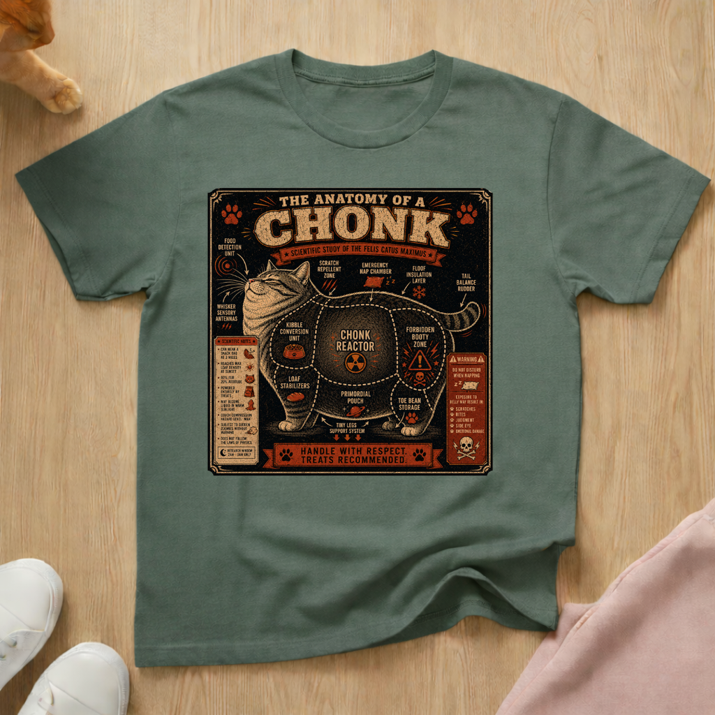 Anatomy of a chonk T-shirt