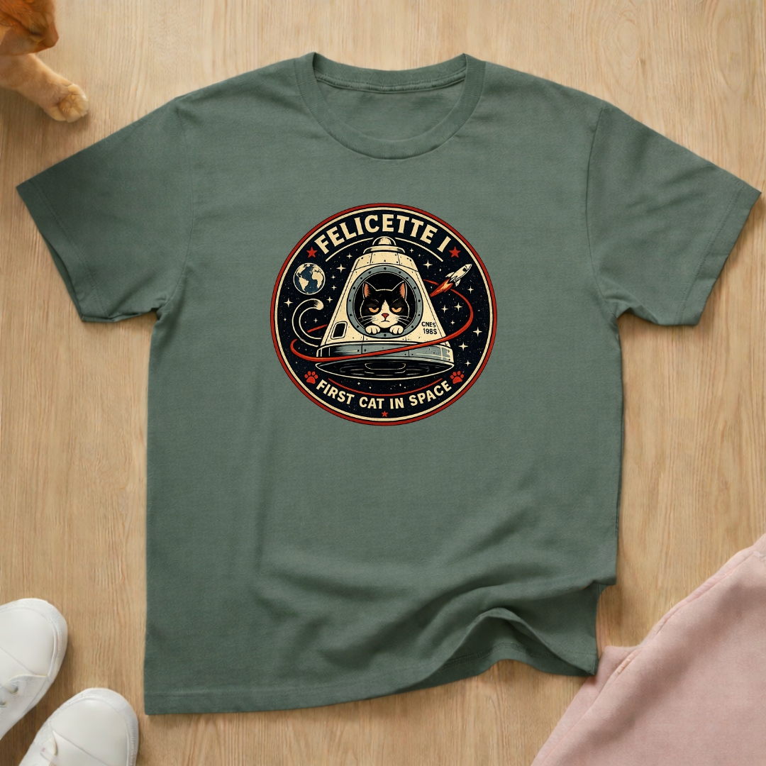 First cat in space T-shirt