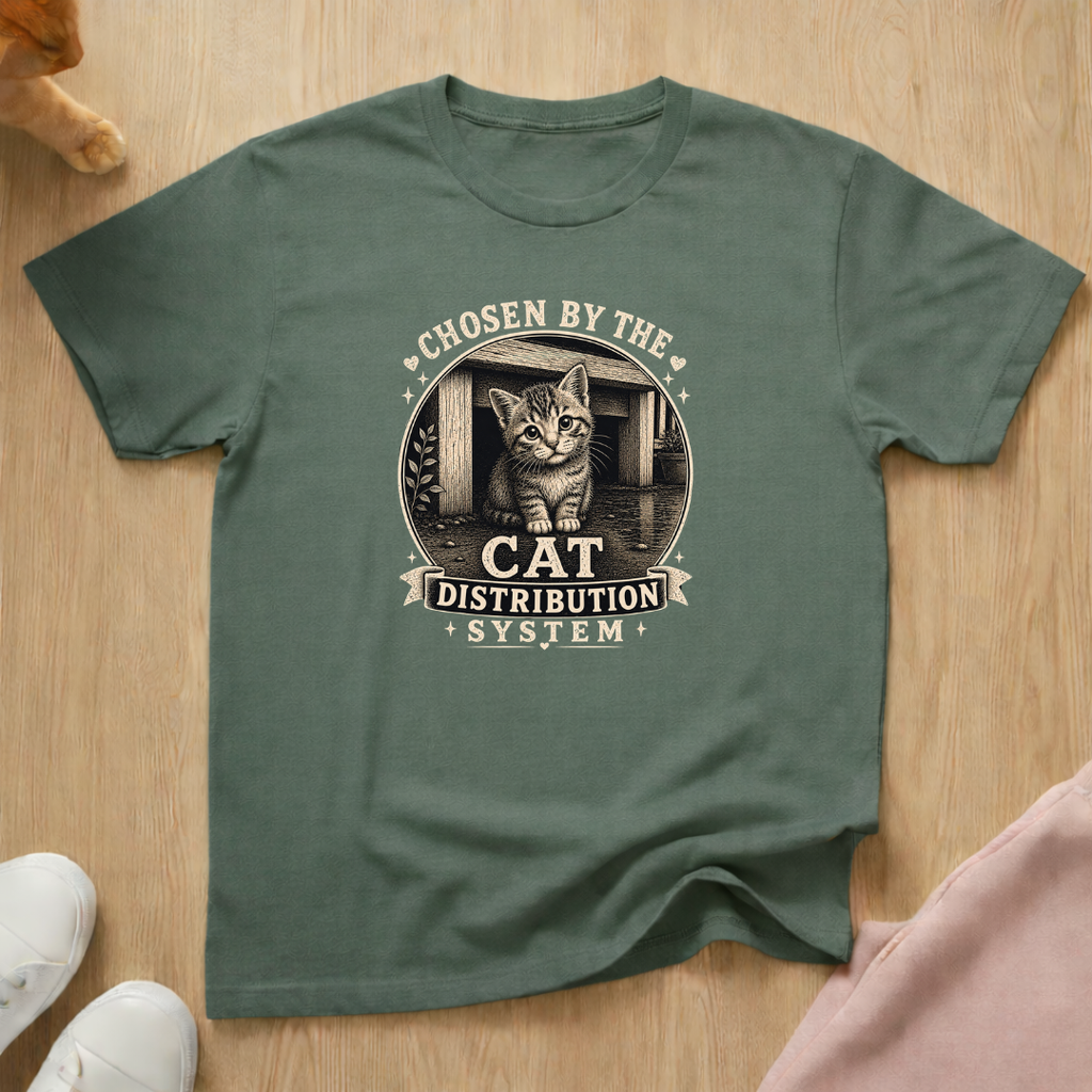 Cat distribution system (light) T-shirt