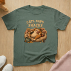 Cats, naps, and snacks T-shirt