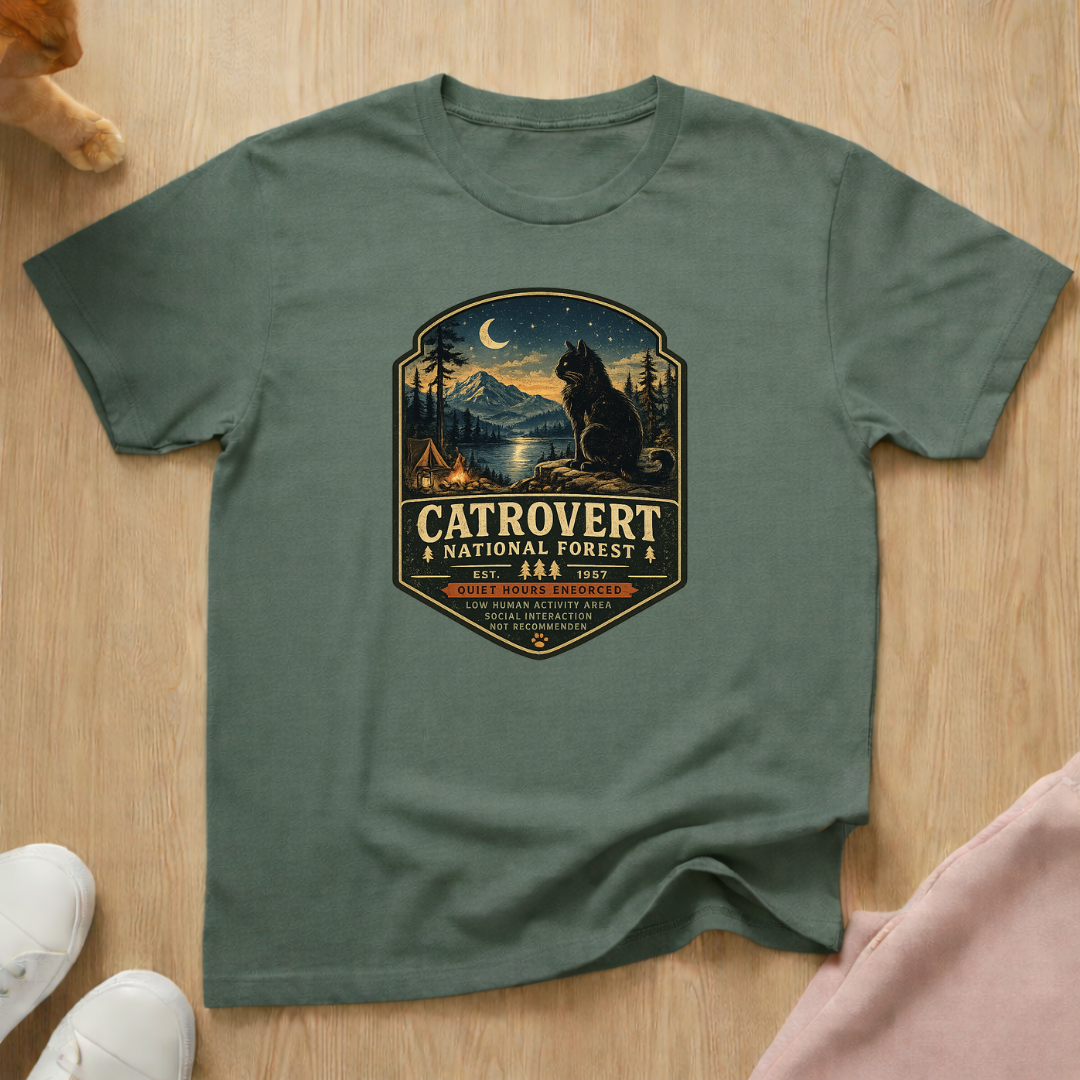 Catrovert national forest T-shirt