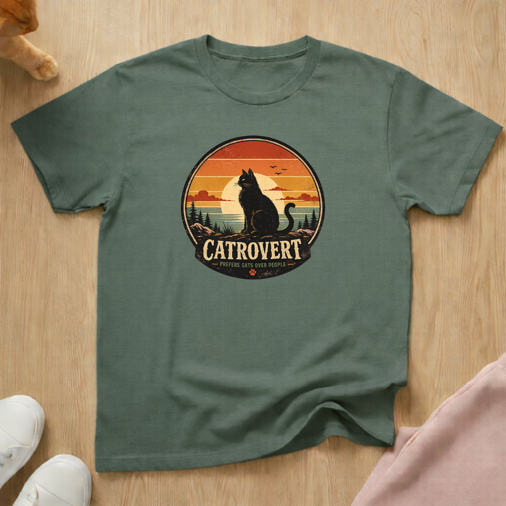 Catrovert retro T-shirt