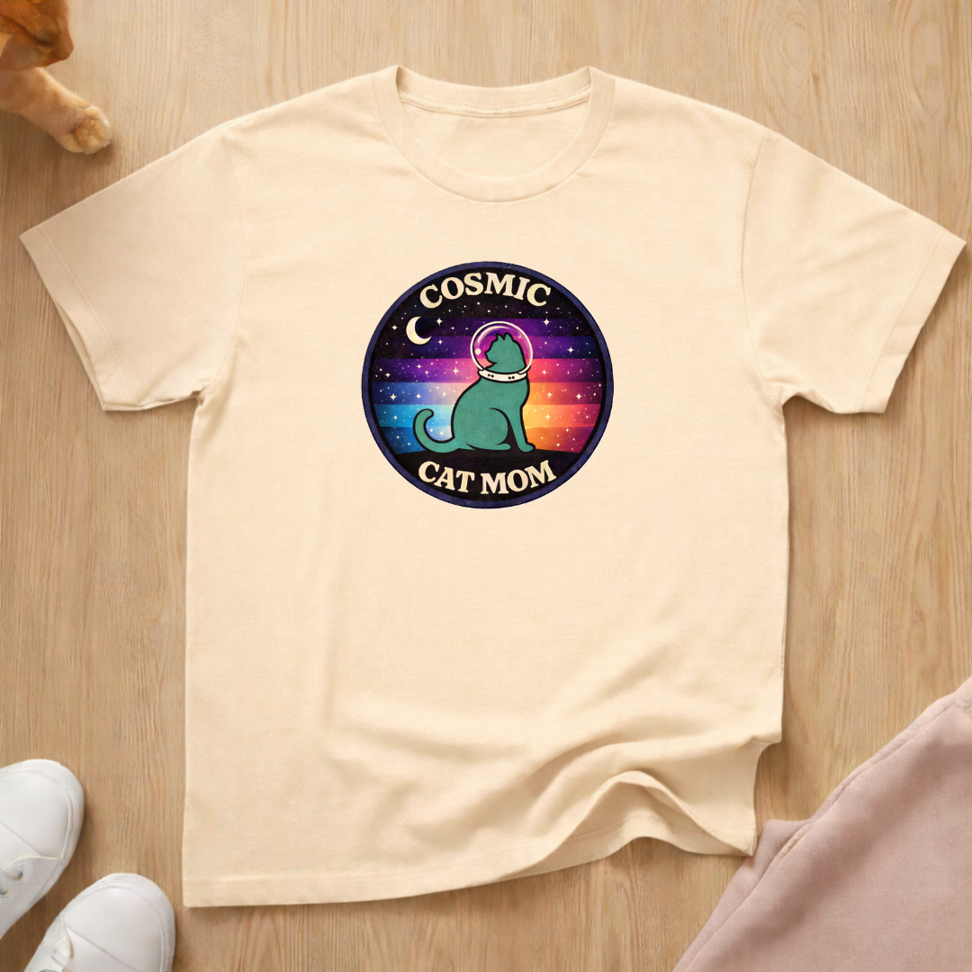 Cosmic Cat Mom T-shirt