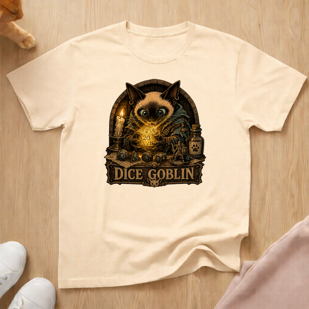 RPG player dice goblin T-shirt