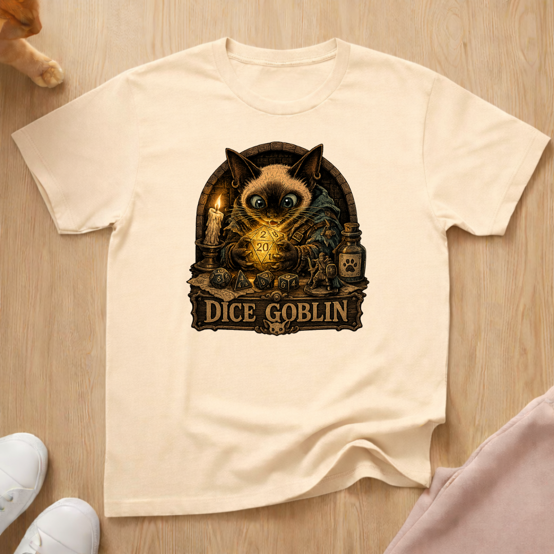 RPG player dice goblin T-shirt
