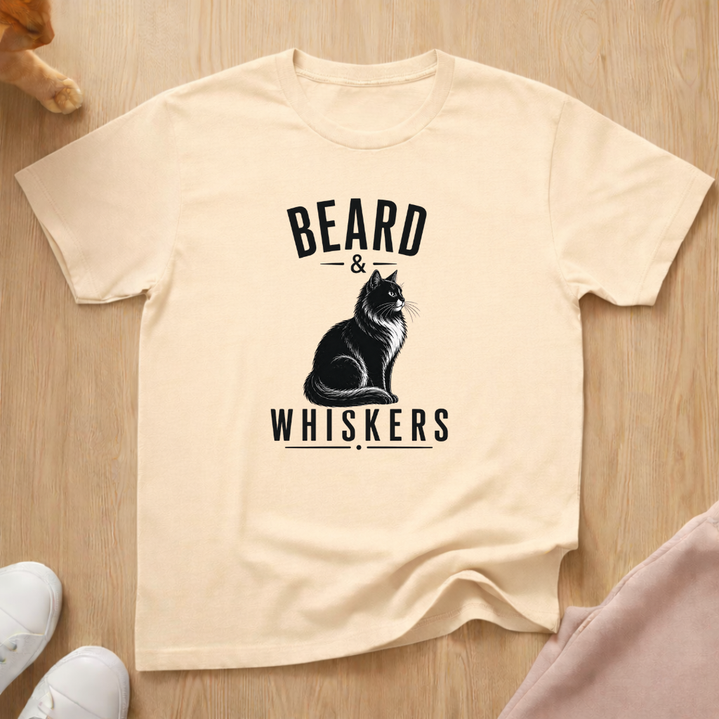 Beard & Whiskers (dark) T-shirt