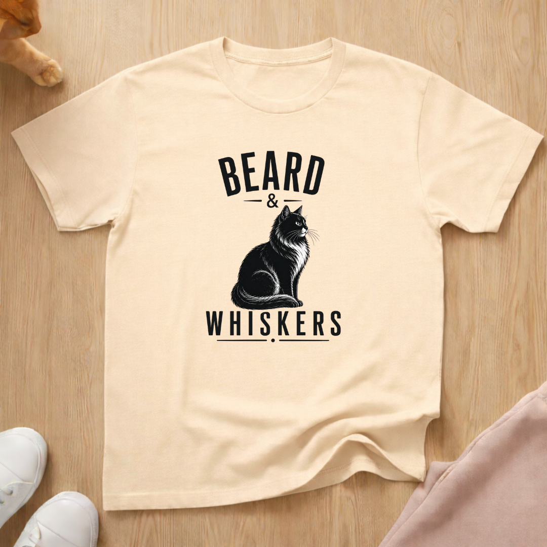 Beard & Whiskers (dark) T-shirt