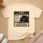 Cat employee review T-shirt