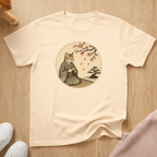 Cat with tea T-shirt