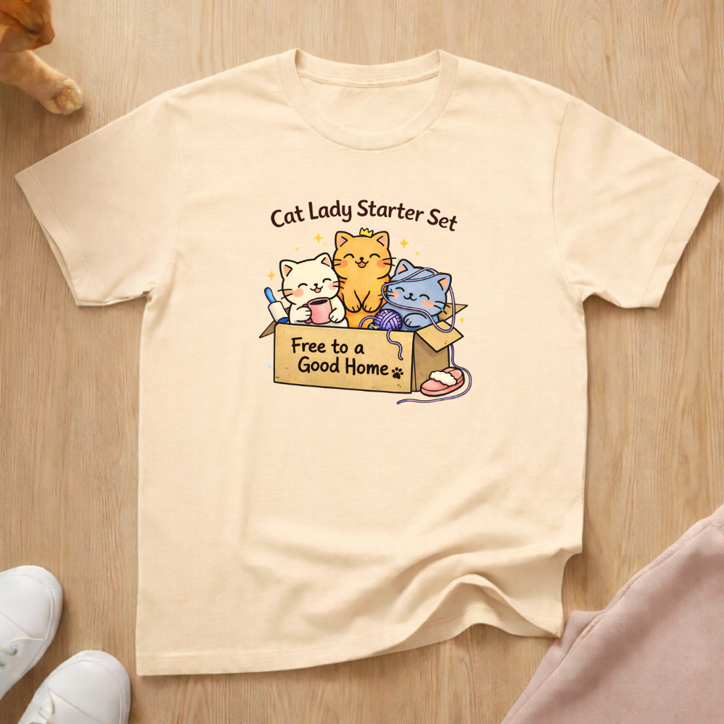 Cat lady starter set T-shirt