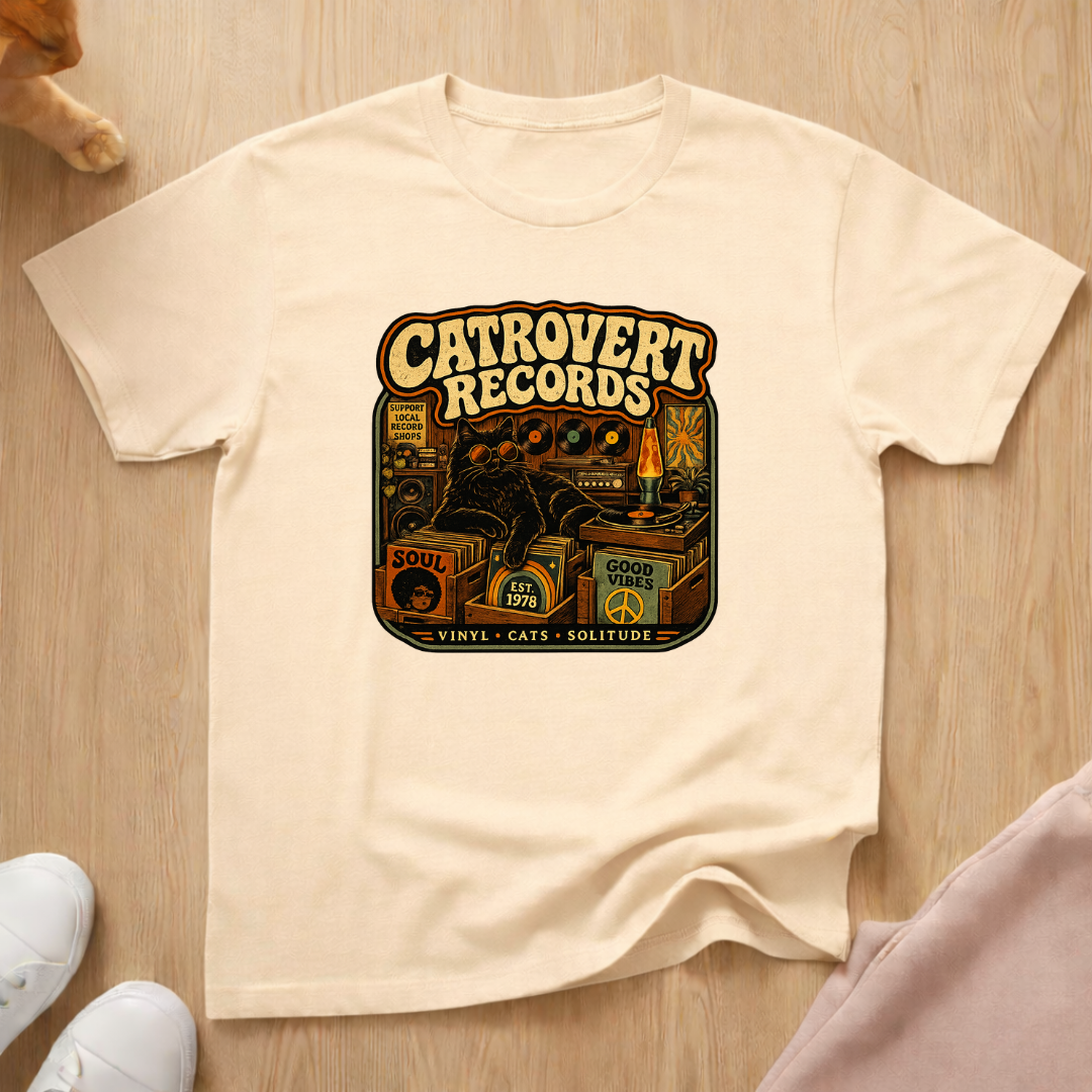Catrovert records T-shirt