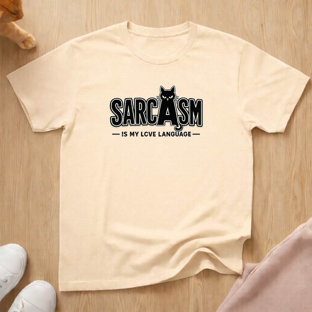 Sarcasm is my love language (dark) T-shirt